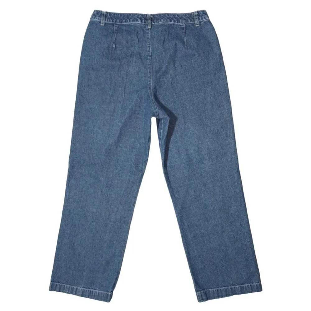 Liz Claiborne Jeans Womens Size 12 Trouser Fit Blue Denim - Picture 5 of 13